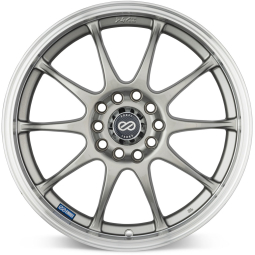 Enkei J10 Wheel - 16x7 / +38 / 5x100 & 5x114.3 - Silver w/ Mach Lip