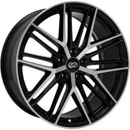 Enkei PHANTOM Wheel - 18x8 / +40 / 5x108 - Black w/ Machined Lip