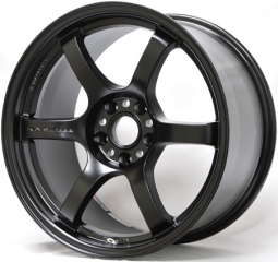 Gram Lights 57DR Wheel (17x9", 22mm, 5x114.3, Each) Semi-Gloss Black