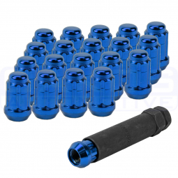 Gorilla Small Diameter Spline Style Lug Nuts (12x1.25mm, Set/20, Blue)