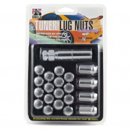 Gorilla Closed End Spline Style Aluminum Lugs (12x1.25mm, Set/20, Silver)