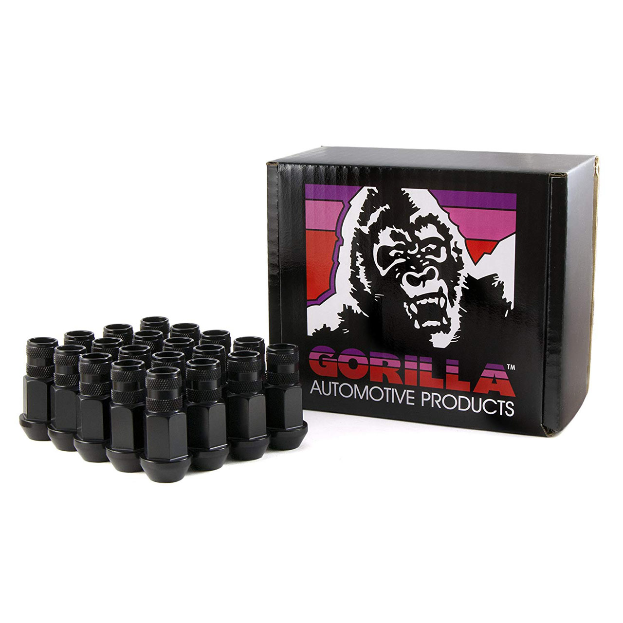 Gorilla Open End Aluminum Lugs (Black, 12x1.25mm, Set/20)