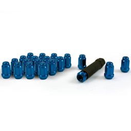 Gorilla Closed End Lug Nuts (12x1.25mm, Blue, Set/20), Subaru & Nissan