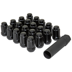 Gorilla Closed End Lug Nuts (12x1.5mm, Black, Set/20), Honda, Toyota, Mazda, Mitsubishi