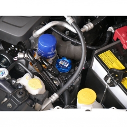 Greddy Type-B Oil Filler Cap Subaru M42-P4.5 (Blue), '02-'26 WRX & '04-'21 STi & BRZ/FR-S/86