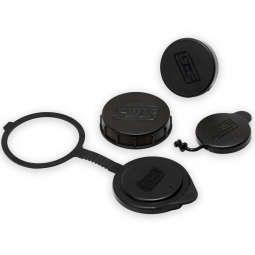 GrimmSpeed Engine Bay Reservoir Cap Set (Black), '22-'26 WRX & '22-'26 BRZ/GR86