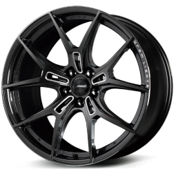 Gram Lights 57FXZ Wheel (19x8", 45mm, 5x100, Each) Super Dark Gunmetal w/ Machining