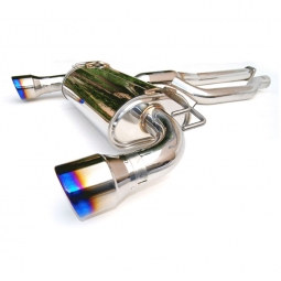Invidia Q300 Cat-Back Exhaust w/ Single Rolled 110mm Ti Tips, '08-'15 EVO X
