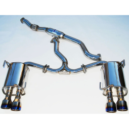 Invidia Q300 Cat-Back Exhaust System w/ Rolled 110mm Ti Tips, '15-'21 WRX & STi