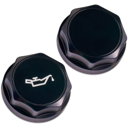 IAG Revolve Engine Oil Cap (Black w/ Black Insert), '02-'26 WRX, '04-'21 STi & '13+ BRZ/86