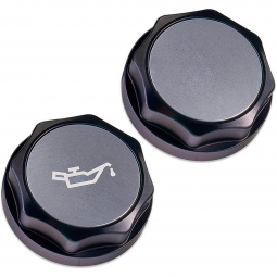IAG Revolve Engine Oil Cap (Black w/ Silver Insert), '02-'26 WRX, '04-'21 STi & '13+ BRZ/86