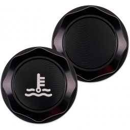 IAG Revolve Coolant Tank Cap (Black w/ Black Insert), '02-'26 WRX, '04-'21 STi & '13+ BRZ/86