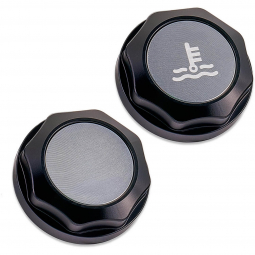IAG Revolve Coolant Tank Cap (Black w/ Silver Insert), '02-'26 WRX, '04-'21 STi & '13+ BRZ/86