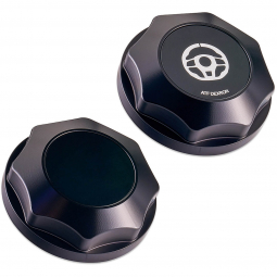 IAG Revolve Power Steering Cap (Black w/ Black Insert), '08-'14 WRX & '08-'21 STi