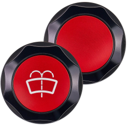 IAG Revolve Washer Fluid Reservoir Cap (Black w/ Red Insert), '22-'26 WRX & '13-'26 BRZ/FR-S/86