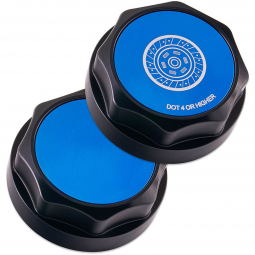 IAG Revolve Clutch Fluid Cap (Black w/ Blue Insert), '13-'26 BRZ/FR-S/86