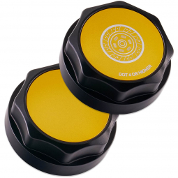 IAG Revolve Clutch Fluid Cap (Black w/ Gold Insert), '13-'26 BRZ/FR-S/86