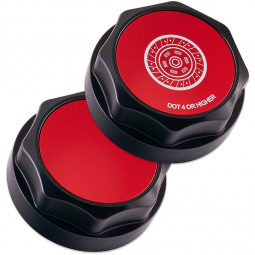 IAG Revolve Clutch Fluid Cap (Black w/ Red Insert), '13-'26 BRZ/FR-S/86