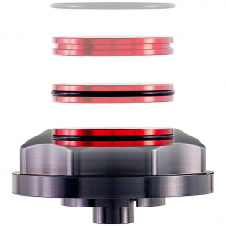 IAG Replacement Insert For Revolve Power Steering Cap (Red), '02-'14 WRX & '04-'21 STi