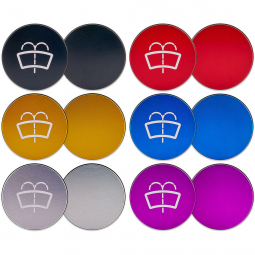 IAG Replacement Insert For Revolve Washer Fluid Cap (Red), '02-'21 WRX & '04-'21 STi