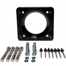IAG Adapter Plate to Tundra T-Body For STi Intake Manifold (Black), '04-'21 STi & '06-'07 WRX