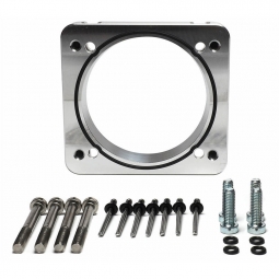 IAG Adapter Plate (Tundra T-Body To Process West Intake Mani, Silver), '04-'21 STi & '06-'07 WRX