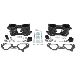 IAG V3 Top Feed TGV Housings w/ Butterfly Pass Thru (Black), '06-'14 WRX & '07-'21 STi