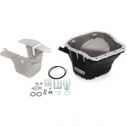 IAG Street Series Oil Pan w/ Removable SS Lower Baffle (Black), '02-'14 WRX & '04-'21 STi
