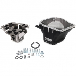 IAG Competition Oil Pan w/ Removable SS Lower Baffle (Black), '02-'14 WRX & '04-'21 STi