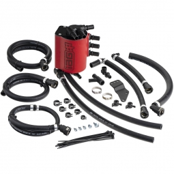 IAG v3 Street Series Air/Oil Separator (AOS) Kit (Wrinkle Red), '04-'07 STi & '02-'07 WRX