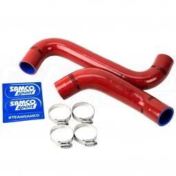 Samco Silicone Radiator Hose Kit w/ SS Clamps (Viper Red), '02-'07 WRX & STi