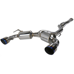 Invidia N1 Cat-Back Dual Exhaust System w/ Single-Layer 101mm Ti Tips, '08-'15 EVO X
