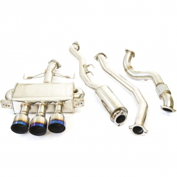 Invidia Q300 Cat-Back Exhaust System w/ Triple 101mm Ti Tips, '17-'21 Civic Type R