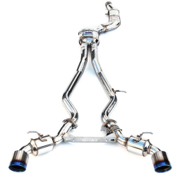 Invidia N1 Cat-Back Dual Exhaust System w/ Valve & Rolled 125mm Ti Tips, '20-'21 GR Supra