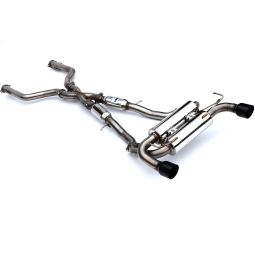 Invidia Gemini Cat-Back Exhaust System w/ Single-Layer 110mm Black Tips, '23-'25 Nissan Z