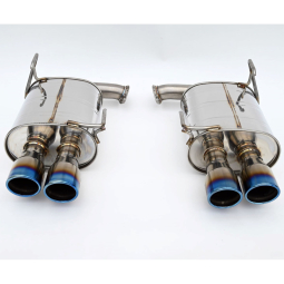 Invidia Q300 Axle-Back Exhaust System w/ Rolled 89mm Ti Tips, '22-'26 WRX