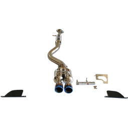 Invidia R400 Cat-Back Exhaust System w/ Dual Rolled 110mm Ti Tips, '23-'25 GR Corolla