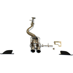 Invidia Q300 Cat-Back Exhaust System w/ Dual Rolled 110mm SS Tips, '23-'25 GR Corolla