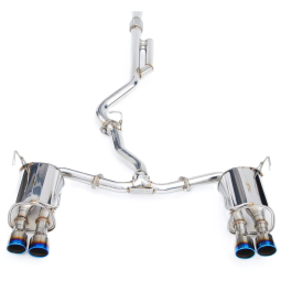 Invidia Q300 Cat-Back Exhaust w/ Quad Burnt 110mm Ti Tips, '22-'26 WRX