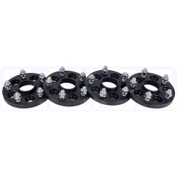 ISC Wheel Adapters (5x100 > 5x114, 15mm, Set/4, Black), '02-'14 WRX & '04 STi