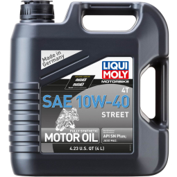 LIQUI MOLY Motorbike 4T 4-Stroke Street Engine Oil (10W40, 4 Liters)