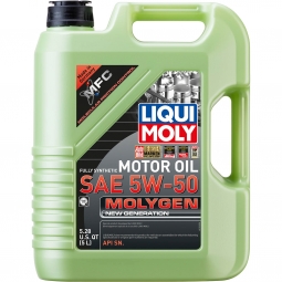 LIQUI MOLY Molygen New Generation Engine Oil (SAE 5W50, 5 Liters)