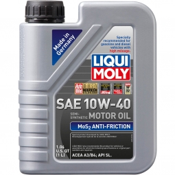 LIQUI MOLY MoS2 Antifriction Engine Oil (SAE 10W40, 1 Liter)