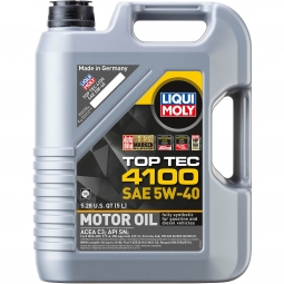 LIQUI MOLY Top Tec 4100 Engine Oil (5W40, 5 Liters)