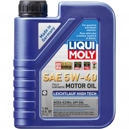 LIQUI MOLY Leichtlauf (Low Friction) High Tech Engine Oil (5W40, 1 Liter)