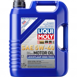 LIQUI MOLY Leichtlauf (Low Friction) High Tech Engine Oil (5W40, 5 Liters)