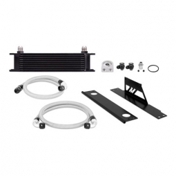 Mishimoto Oil Cooler Kit (No Thermostat, Black), '02-'05 WRX & '04-'05 STi