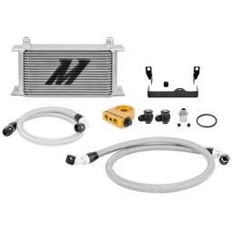 Mishimoto Oil Cooler Kit (w/ Thermostat, Silver), 2006-2007 WRX & STi