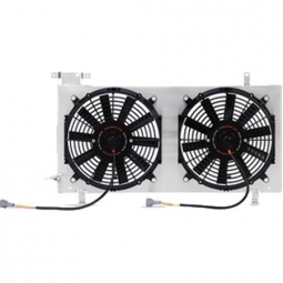 Mishimoto Plug-N-Play Aluminum Fan Shroud Kit (Polished Silver), '08-'15 WRX