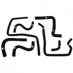 Mishimoto 7 Piece Ancillary Silicone Hose Kit (Black), '04-'07 STi & '06-'07 WRX